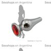 Plug anal con joya roja medium